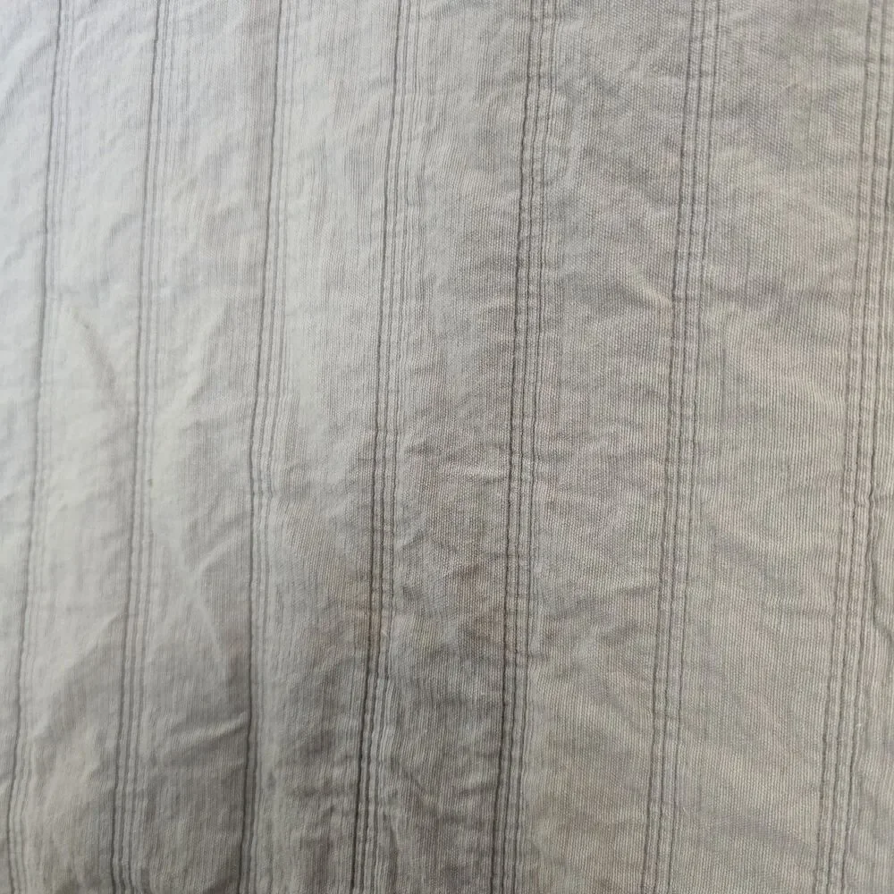 Docofil Euro Single Pillow Sham Gray 29X30 Textured Cover  100% Cotton
